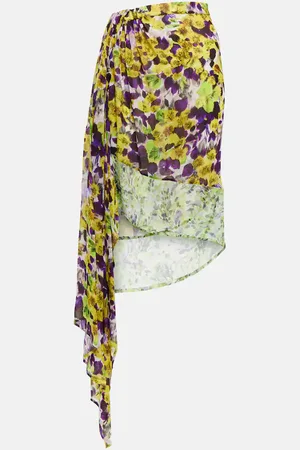 DRIES VAN NOTEN Printed midi skirt