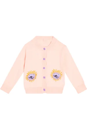 Stella McCartney Baby intarsia cotton-blend cardigan