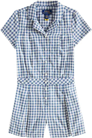 Ralph Lauren Gingham cotton playsuit
