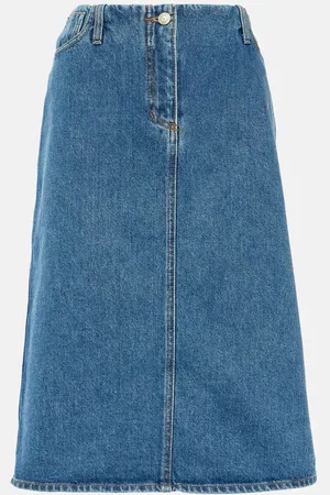 MAGDA BUTRYM Denim midi skirt