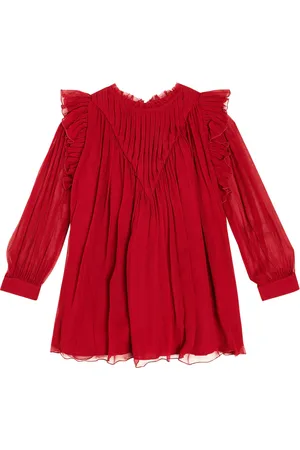 Chloé Ruffled silk chiffon dress