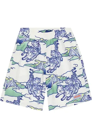 Kenzo Logo cotton bermuda shorts