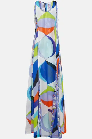 Puccini Pesci cotton maxi dress