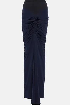 Alaïa Draped stretch jersey maxi skirt