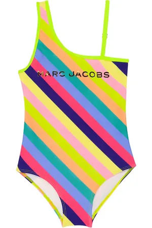Marc Jacobs Logo striped swimsuit