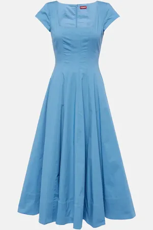 Staud Wells cotton midi dress