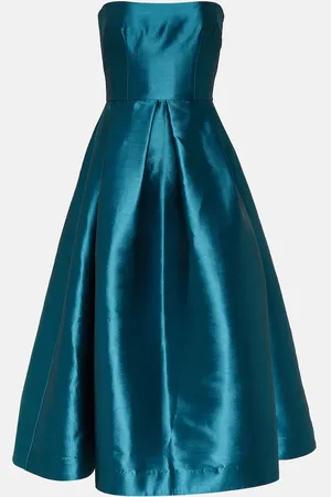 ALEX PERRY Strapless faille midi dress