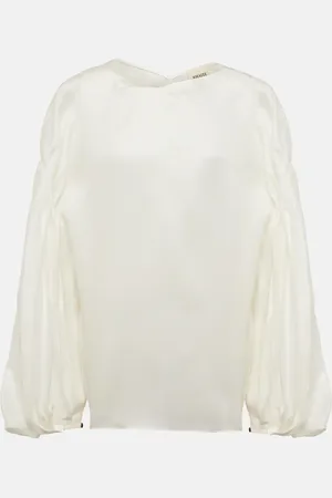 Khaite Quico silk blouse