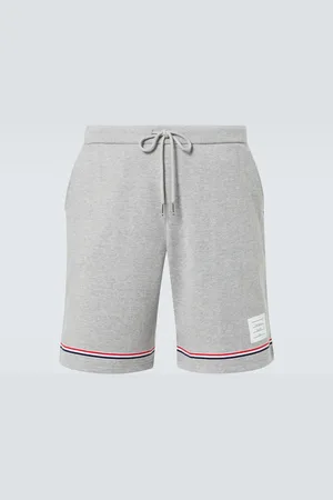 Thom Browne Striped mid-rise cotton shorts