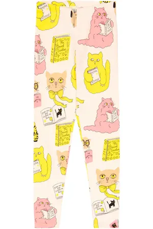 Mini Rodini Printed cotton leggings