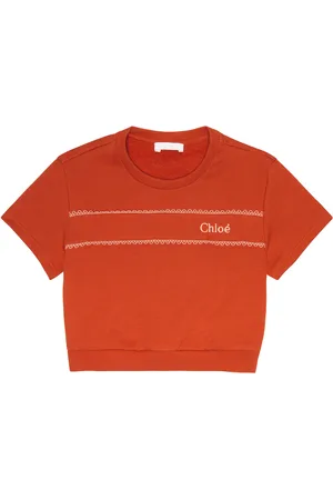 Chloé Logo embroidered cotton sweatshirt