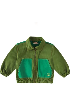 Tiny Cottons Colorblocked cotton jacket