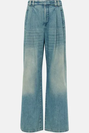 Brunello Cucinelli High-rise wide-leg jeans