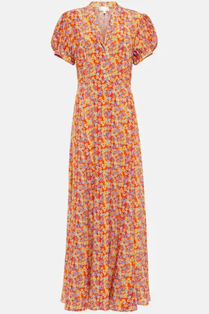 Caroline Constas Bel floral silk crÃªpe maxi dress