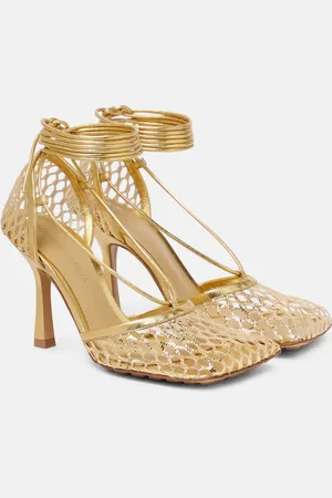 Bottega Veneta Stretch leather-trimmed pumps
