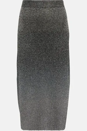 Joseph Metallic midi skirt