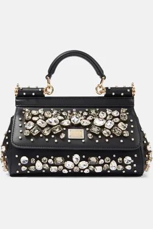 Dolce & Gabbana Sicily Small embellished leather tote bag
