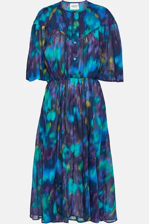 Marant Etoile Maggy printed cotton midi dress