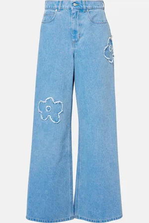 Marni Patch-appliquÃ© wide-leg jeans