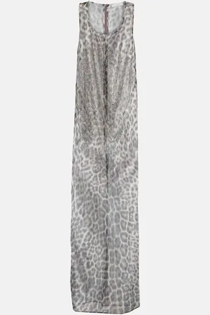 JACQUES WEI Crystal-embellished tulle maxi dress