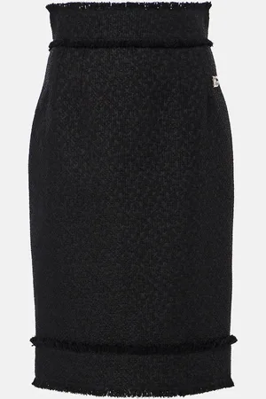 Dolce & Gabbana Wool-blend tweed pencil skirt