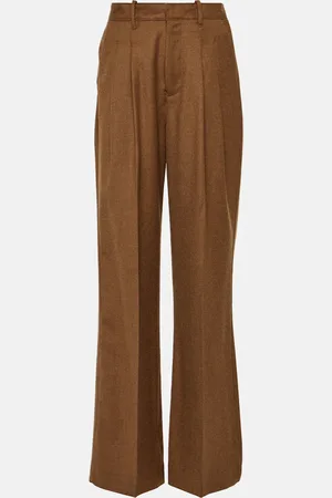 AG Jeans X EmRata Joan wool wide-leg pants