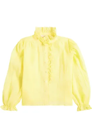 Petite Amalie Embroidered linen shirt