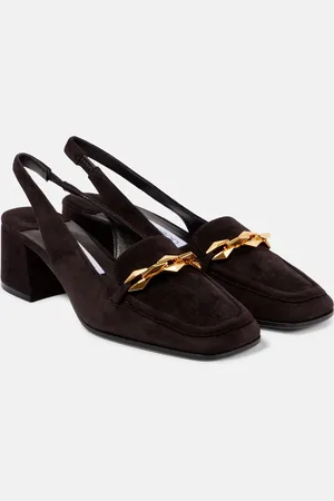 Jimmy Choo Diamond Tilda 45 suede slingback pumps