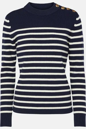 Chloé Striped wool and cashmere sweater