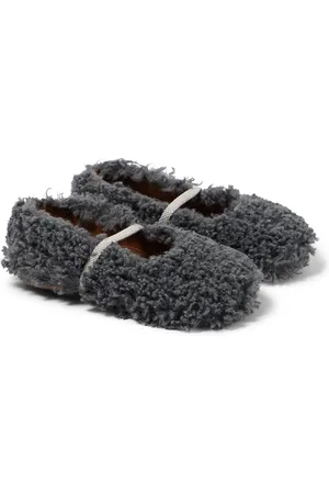PèPè Faux shearling ballet flats