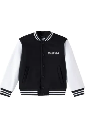 Moschino Logo padded cotton-blend bomber jacket
