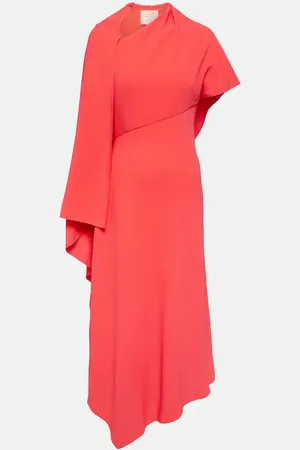 Roksanda Pascale cape-detail crÃªpe maxi dress