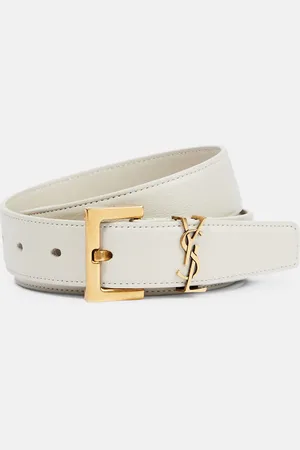 Saint Laurent Cassandre leather belt