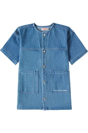 Tiny Cottons Logo denim dress