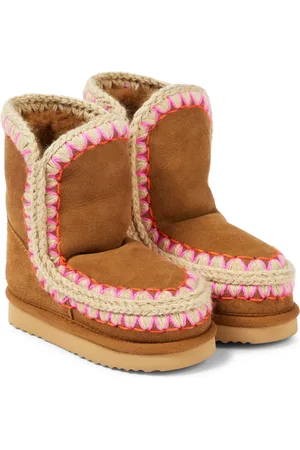 Mou Shearling-lined suede ankle boots