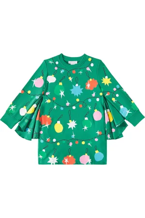 Stella McCartney Printed cotton fleece dress