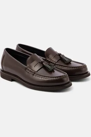 Brunello Cucinelli Monili leather loafers