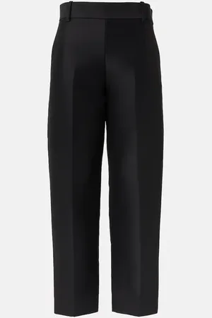 Khaite Cam wool and silk faille straight pants