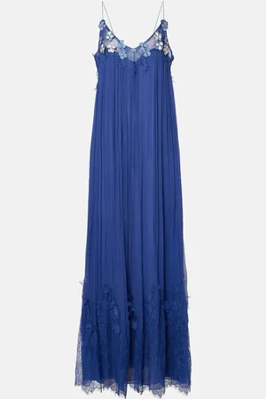 Costarellos Kenda embellished chiffon maxi dress