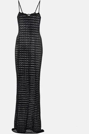 Saint Laurent Pointelle maxi dress