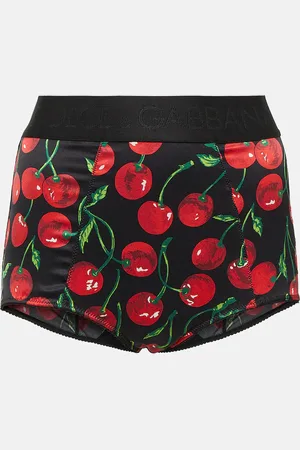 Dolce & Gabbana Cherry silk-blend briefs