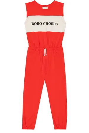 Bobo Choses Logo cotton jersey jumpsuit