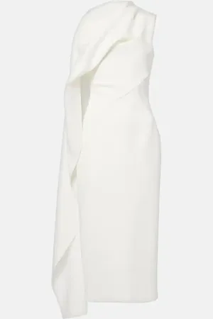 Roksanda Bridal Edith draped crÃªpe midi dress