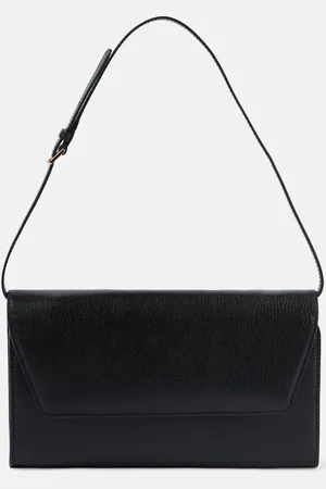 The Row Evening leather clutch