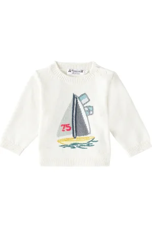 BONPOINT Baby Almire cotton and cashmere sweater