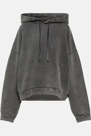 Acne Studios Cropped cotton hoodie