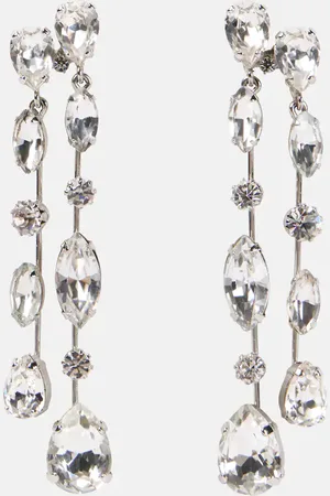 Jennifer Behr Nessa crystal-embellished drop earrings