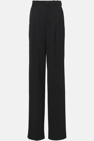 Saint Laurent High-rise wool wide-leg pants