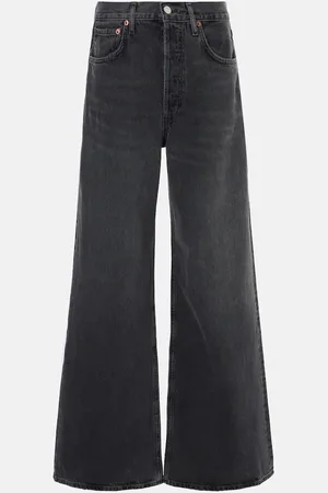 AGOLDE Dame high-rise wide-leg jeans