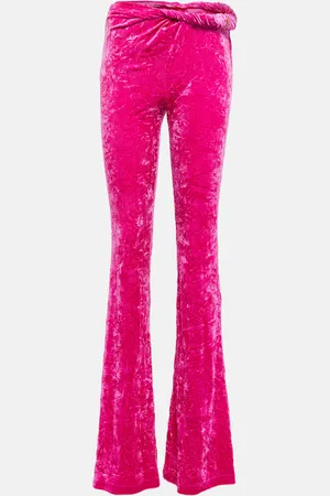 VERSACE Flared velvet pants